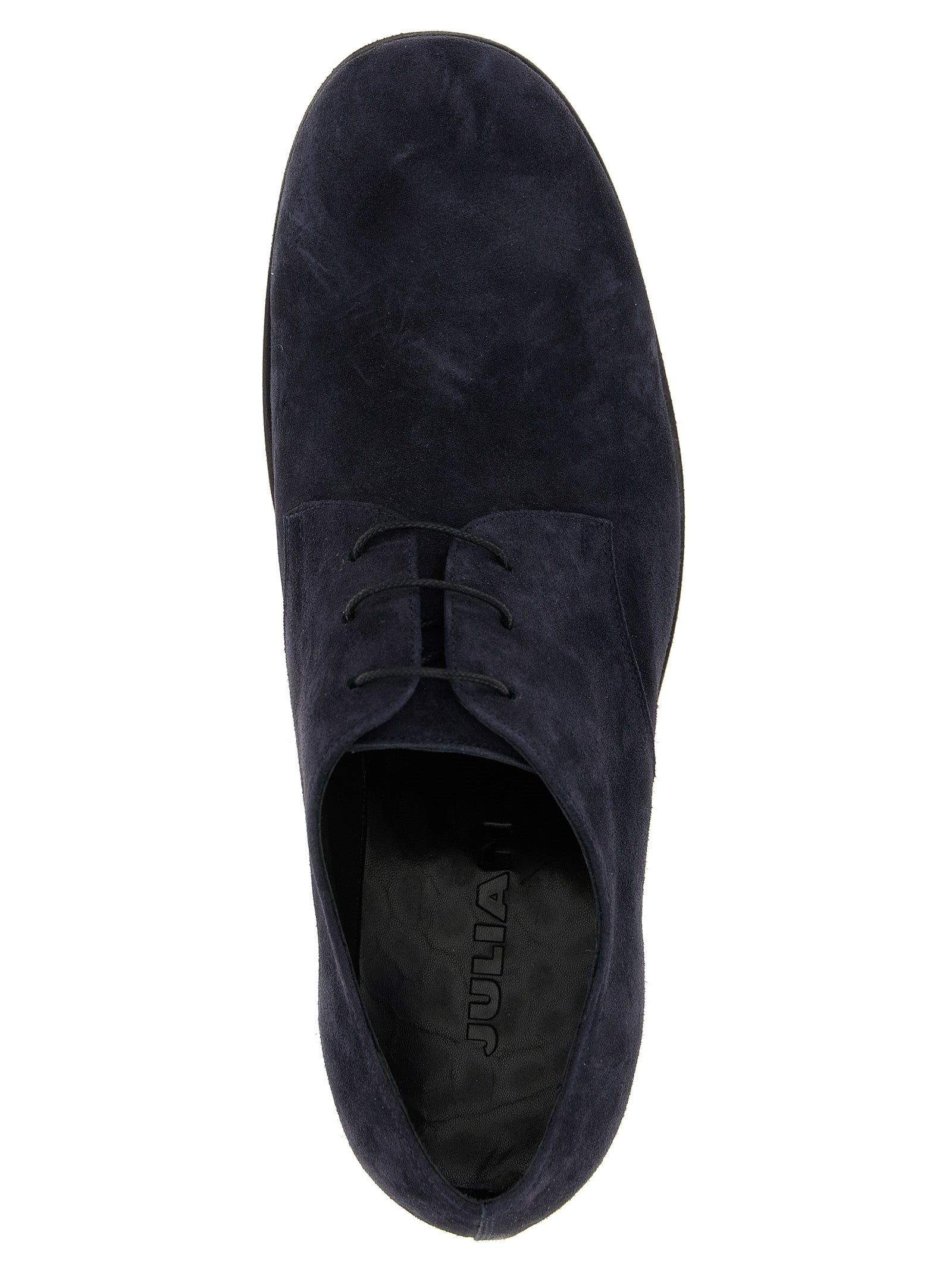 JULIAN Blue Suede Leather Oxfords And Derbies