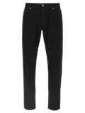 Dolce & Gabbana Black Cotton Straight-Leg Jeans
