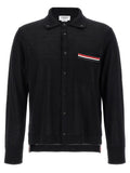 Thom Browne Black Virgin Wool Cardigan