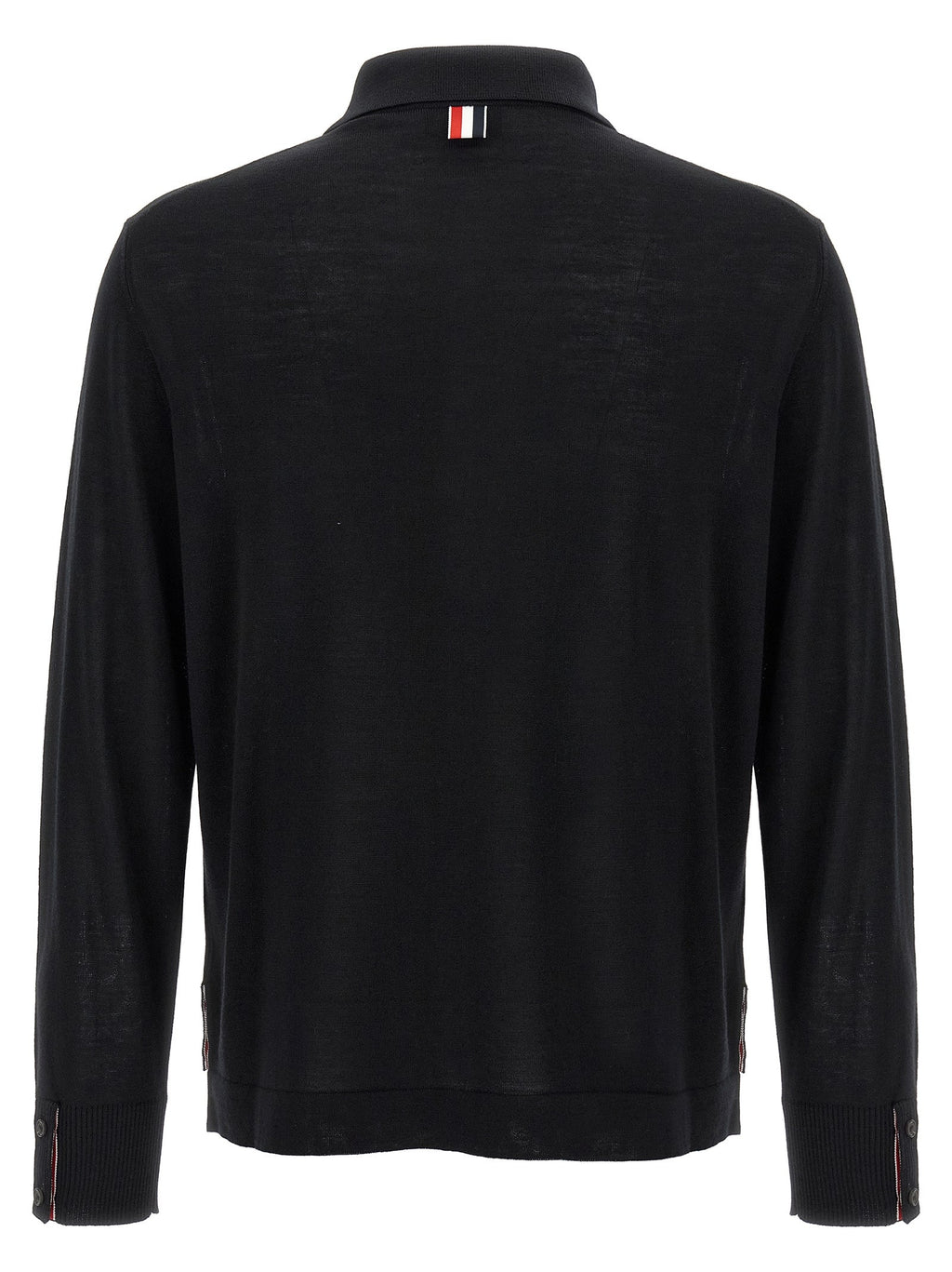 Thom Browne Black Virgin Wool Cardigan
