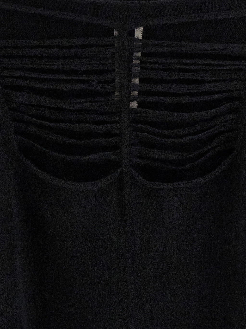Rick Owens Black Wool Cardigan