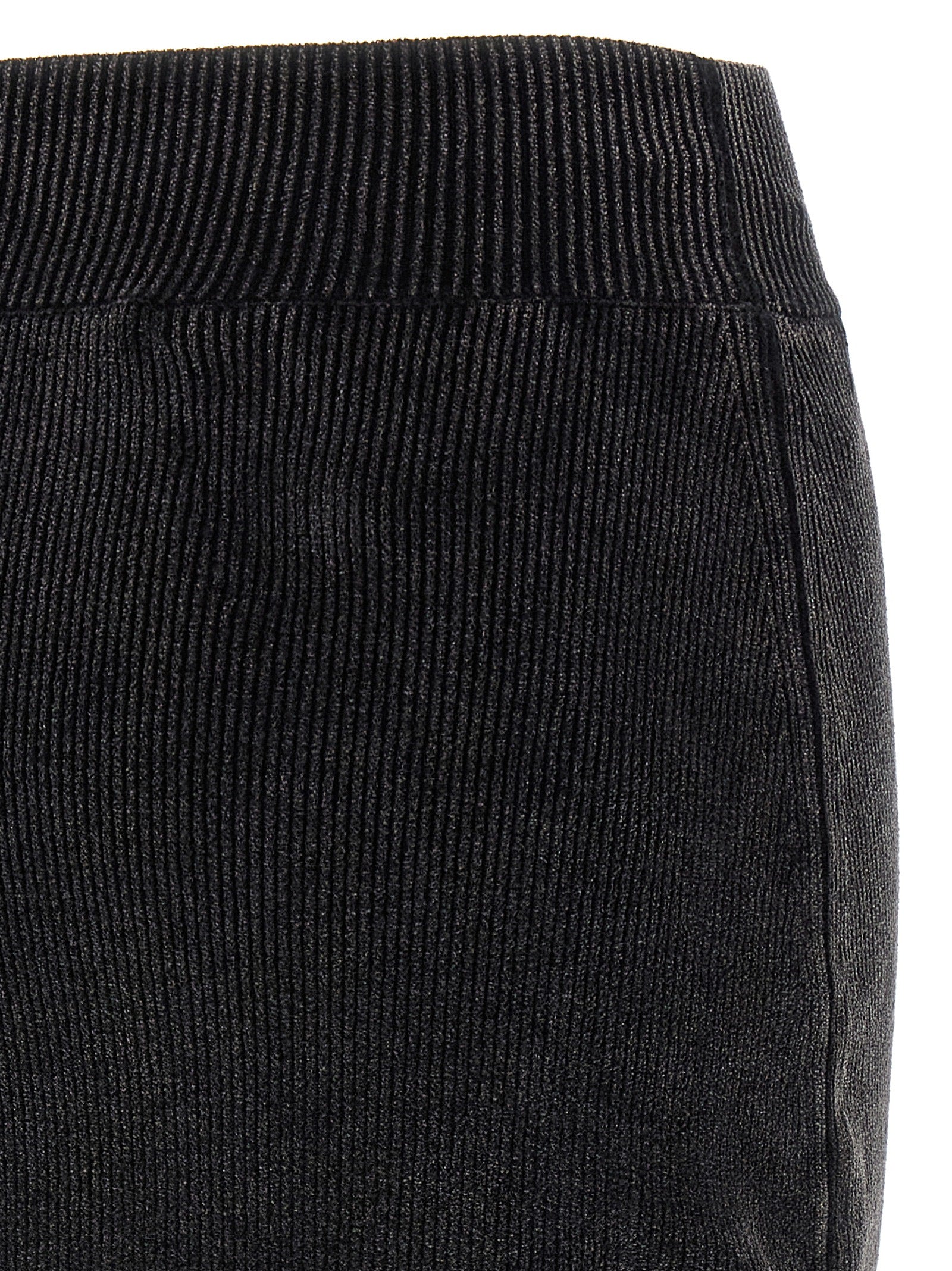 Alexander Wang Black Cotton Long Skirt
