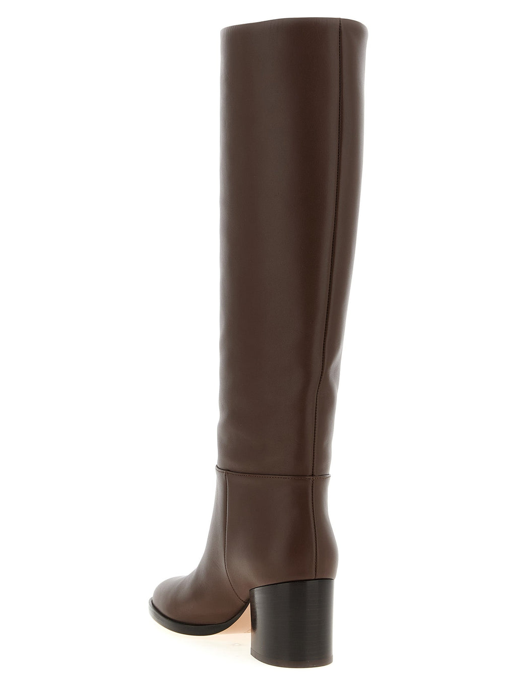 Gianvito Rossi Brown Calfskin Over The Knee