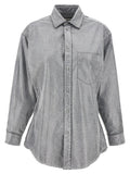 Darkpark Silver Cotton Blouse