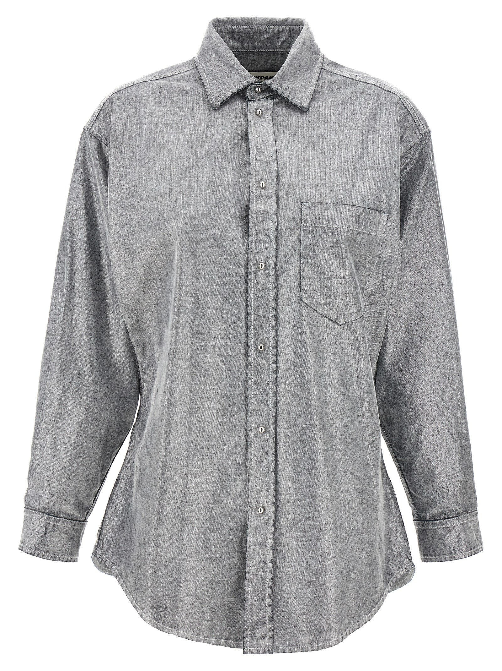 Darkpark Silver Cotton Blouse