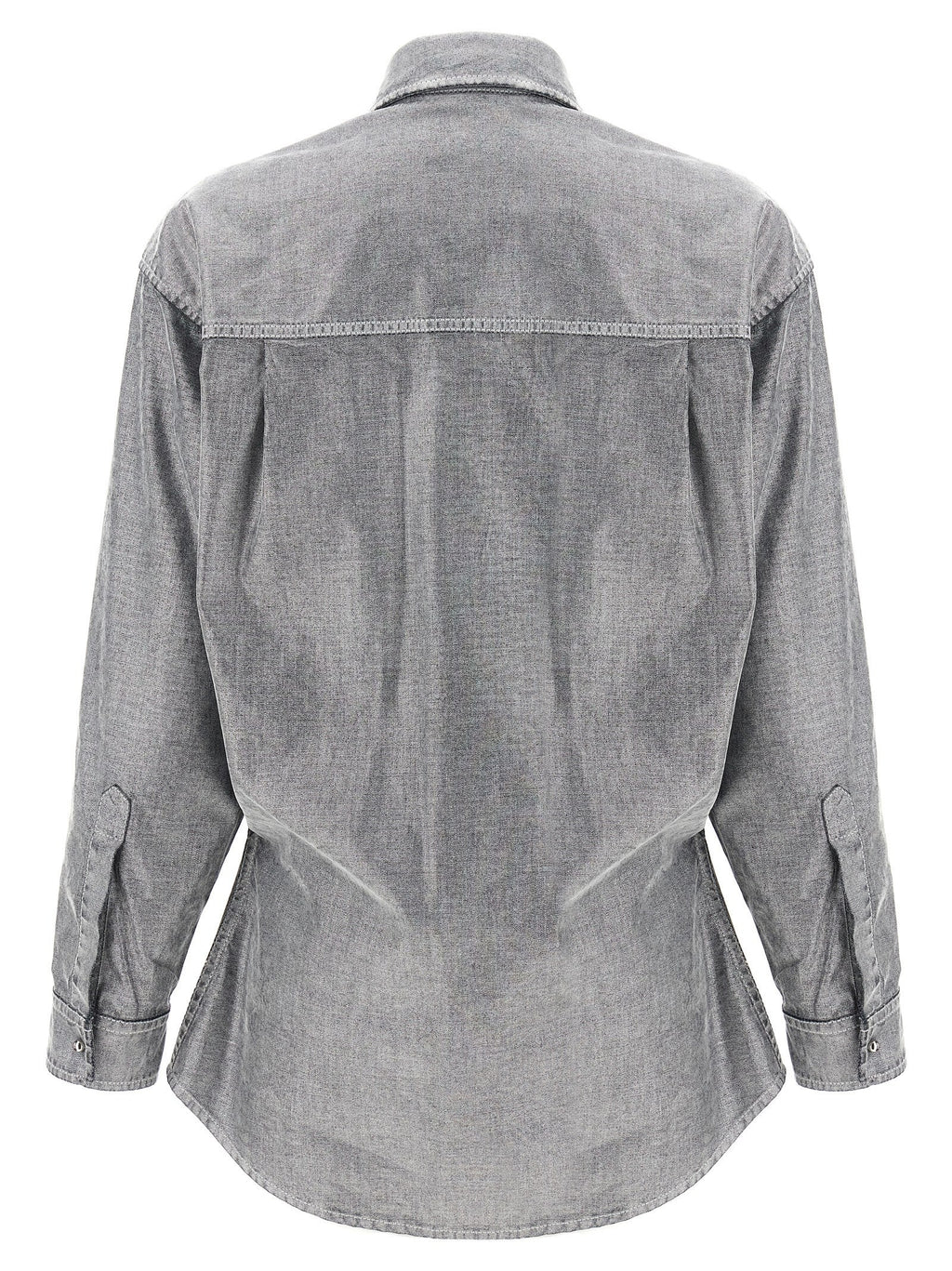 Darkpark Silver Cotton Blouse