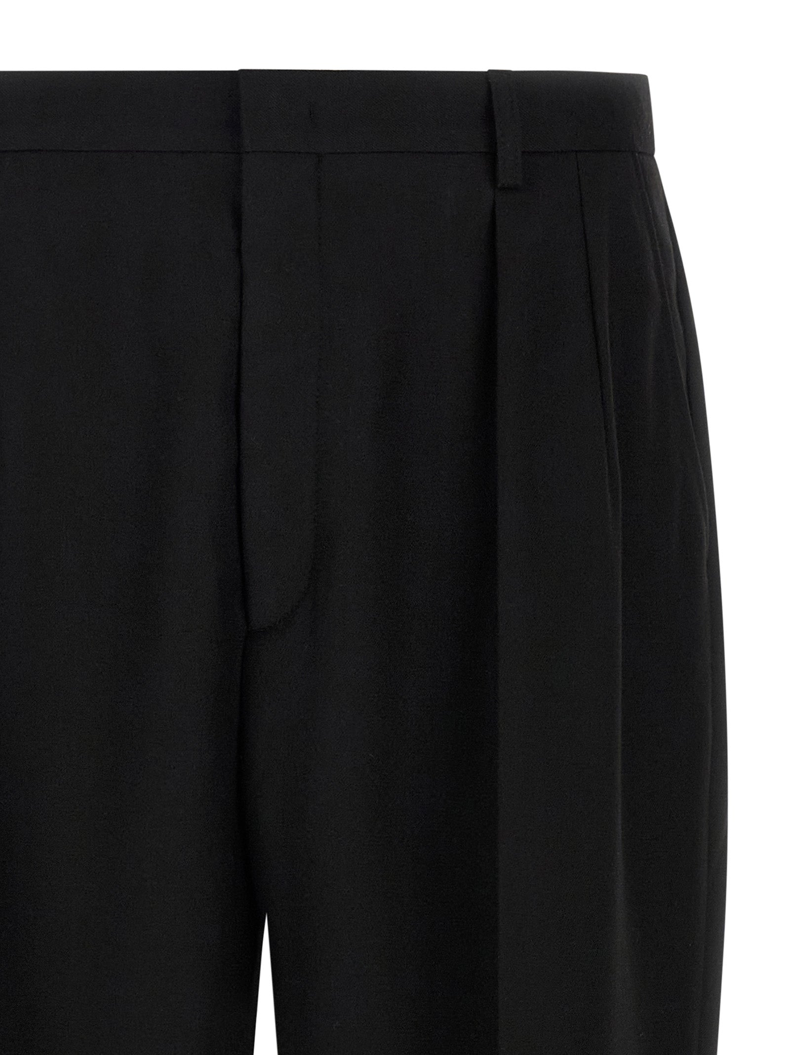 CELLAR DOOR Black Polyester Dress Pants