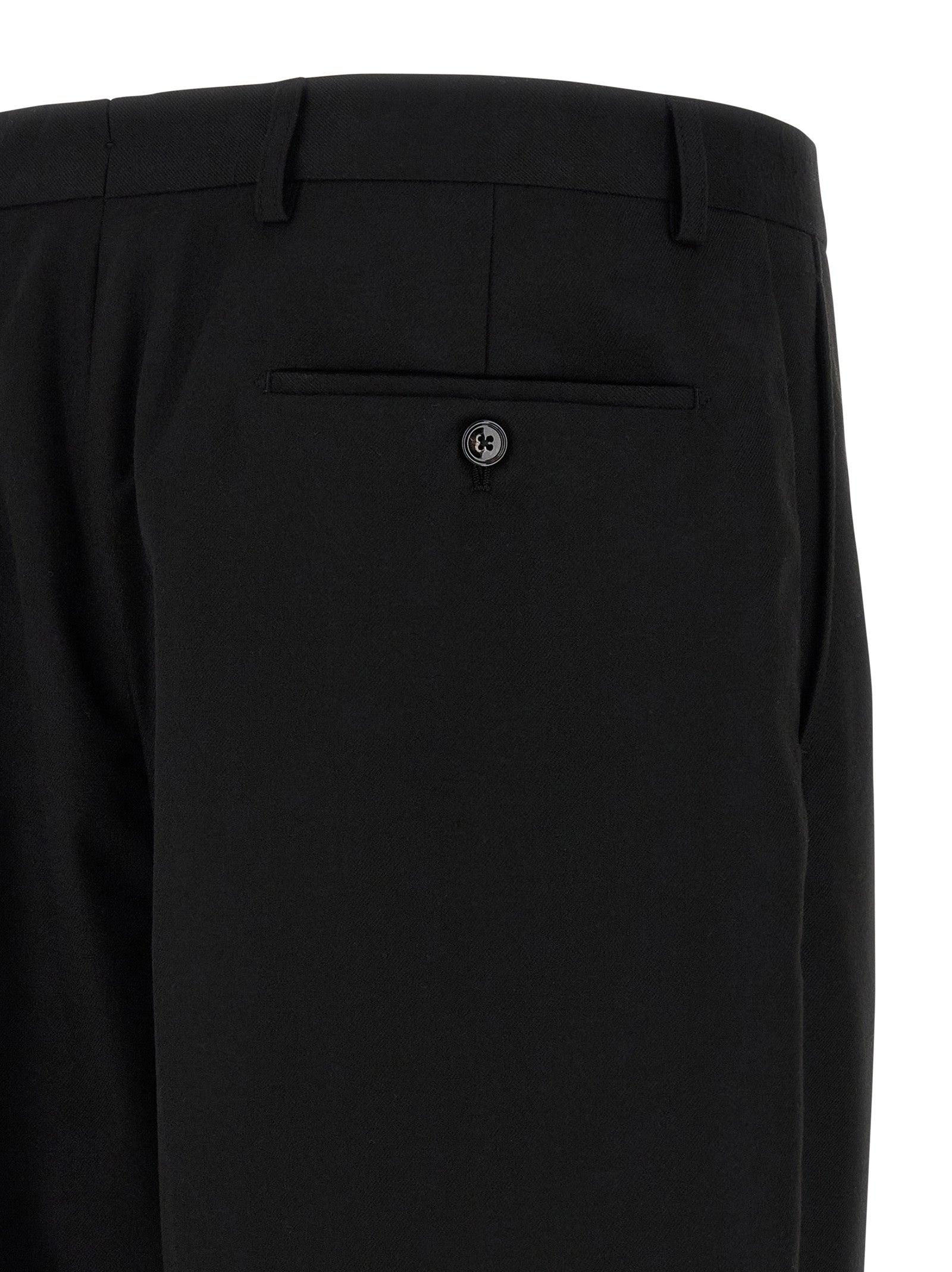 CELLAR DOOR Black Polyester Dress Pants