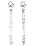 Alessandra Rich Silver Glass Earrings