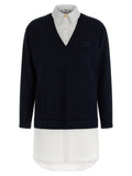 Elisabetta Franchi Blue Viscose Short Dress