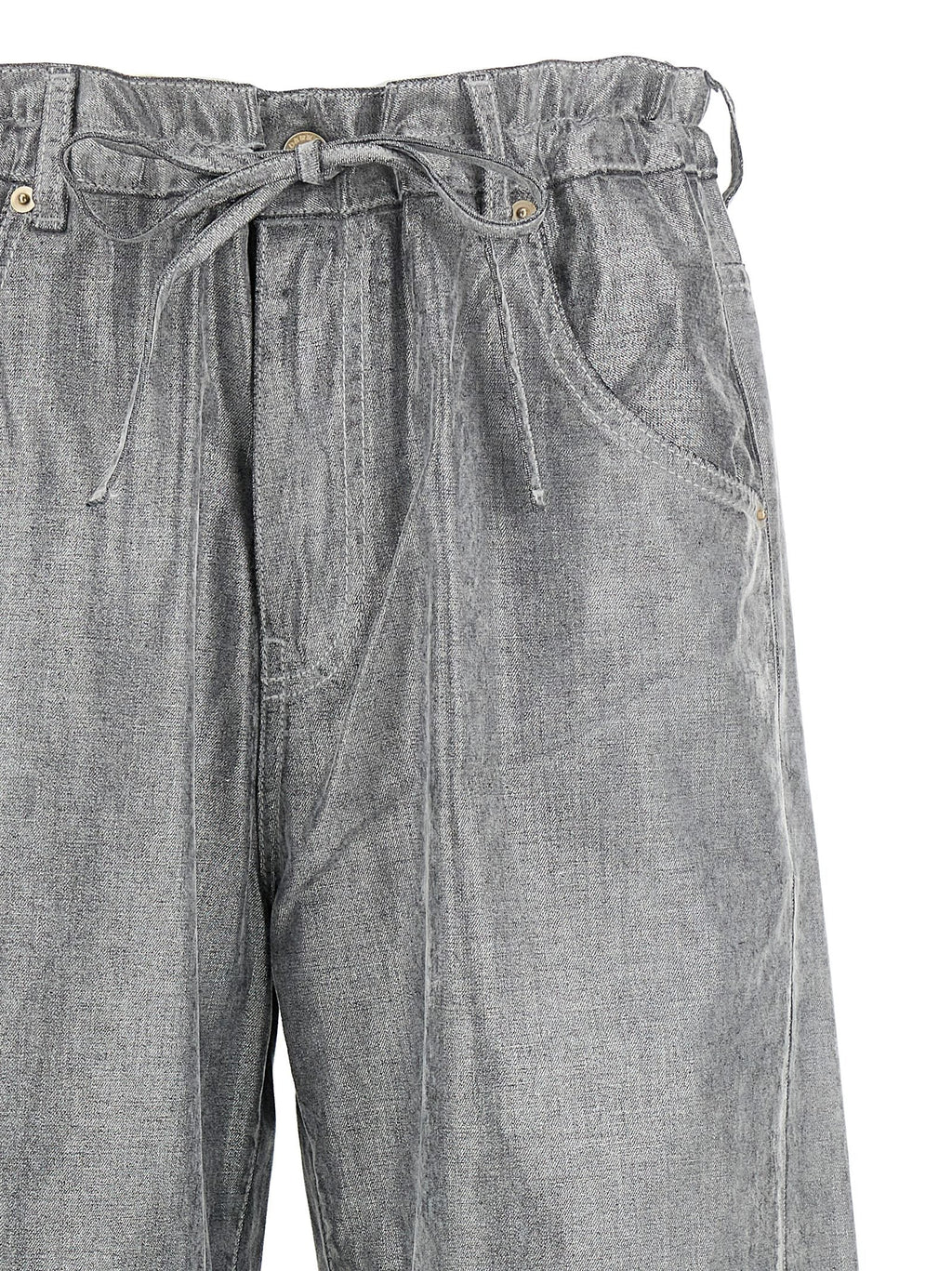 Darkpark Silver Cotton Jeans Denim