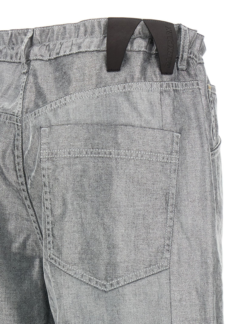 Darkpark Silver Cotton Jeans Denim