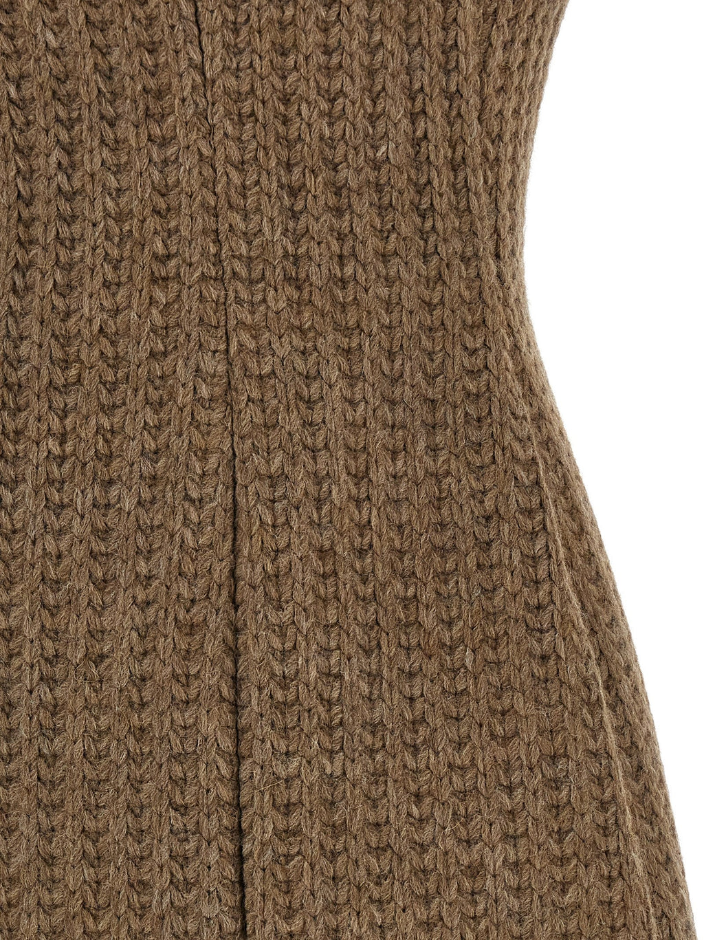 Giuseppe Di Morabito Brown Marabou Short Dress