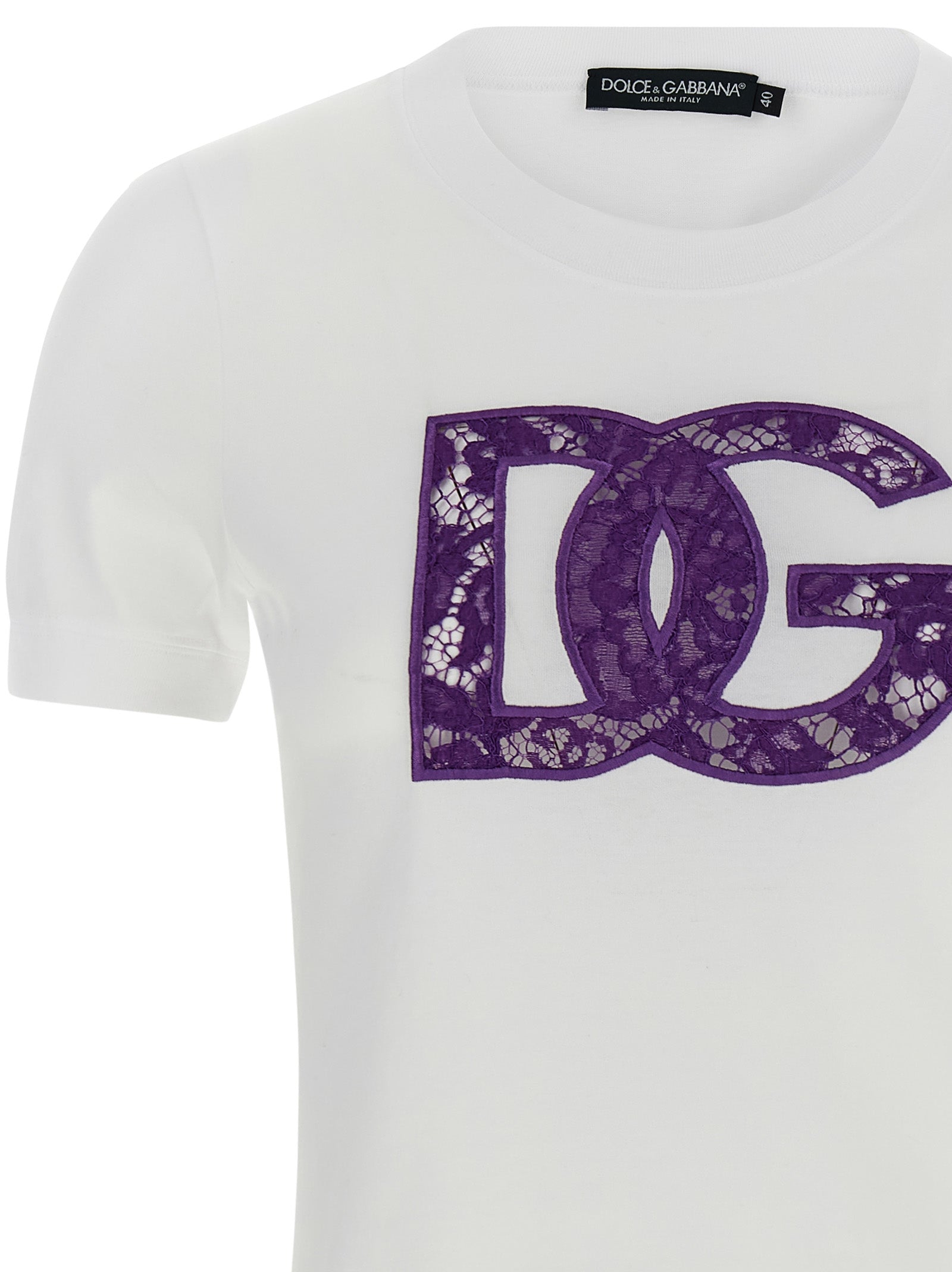 Dolce & Gabbana White Cotton T-Shirt