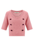 Alessandra Rich Multicolor Wool Cardigan