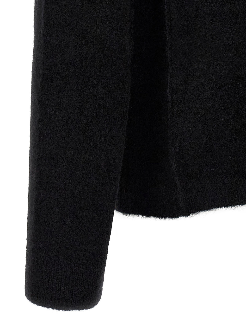 Rick Owens Black Wool Cardigan