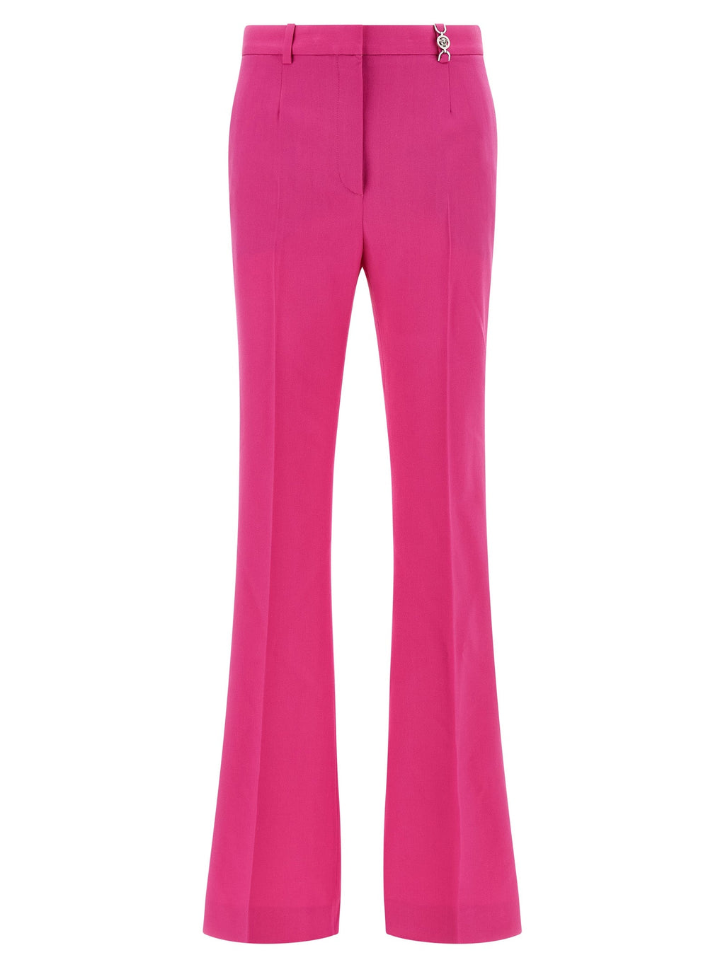 Versace Fuchsia Virgin Wool Flared Pants