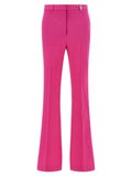 Versace Fuchsia Virgin Wool Flared Pants