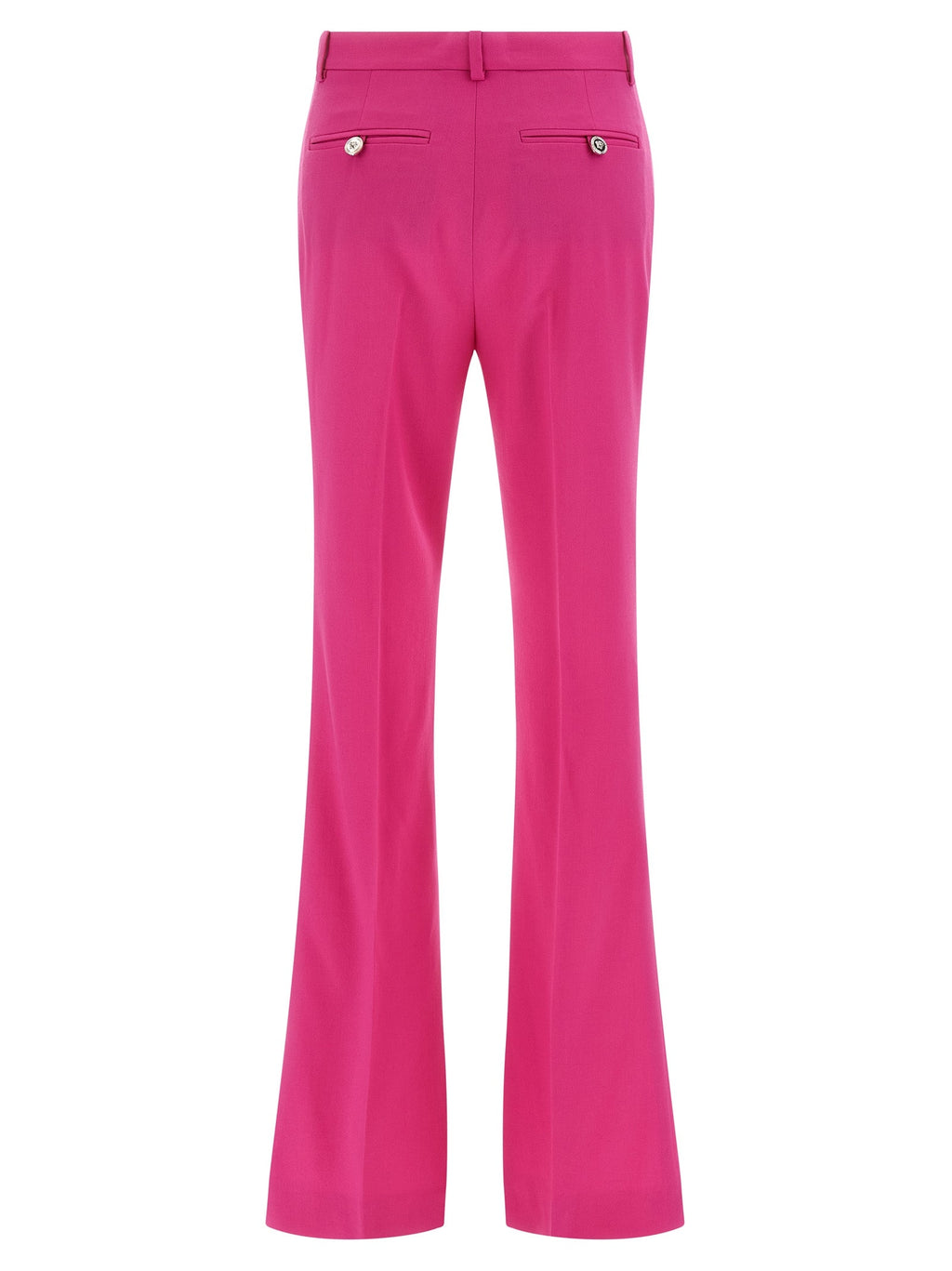 Versace Fuchsia Virgin Wool Flared Pants