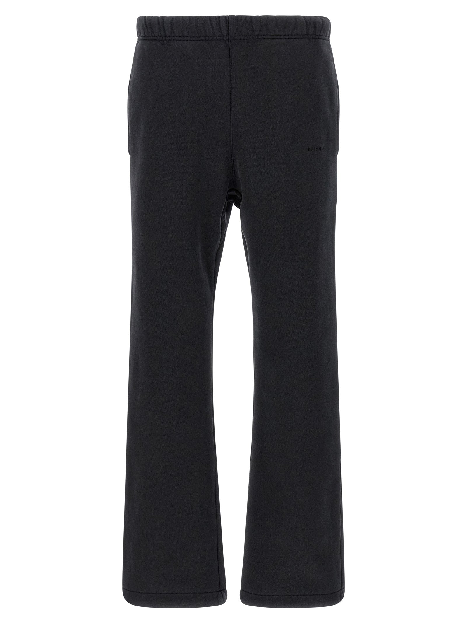 PURPLE Black Cotton Joggers (Workout Pants)