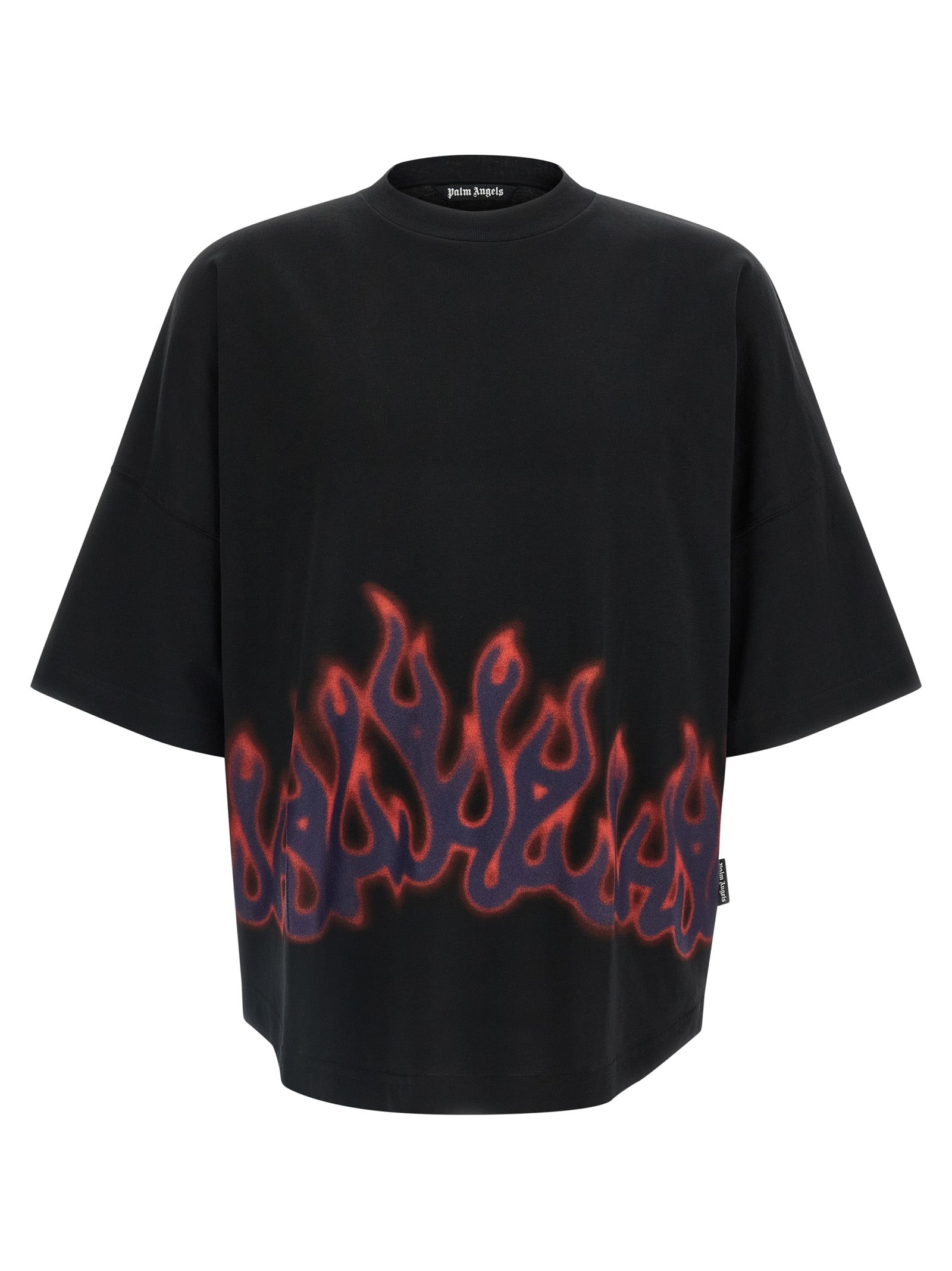 Palm Angels Black Cotton T-Shirt