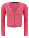 Versace Fuchsia Viscose Cardigan