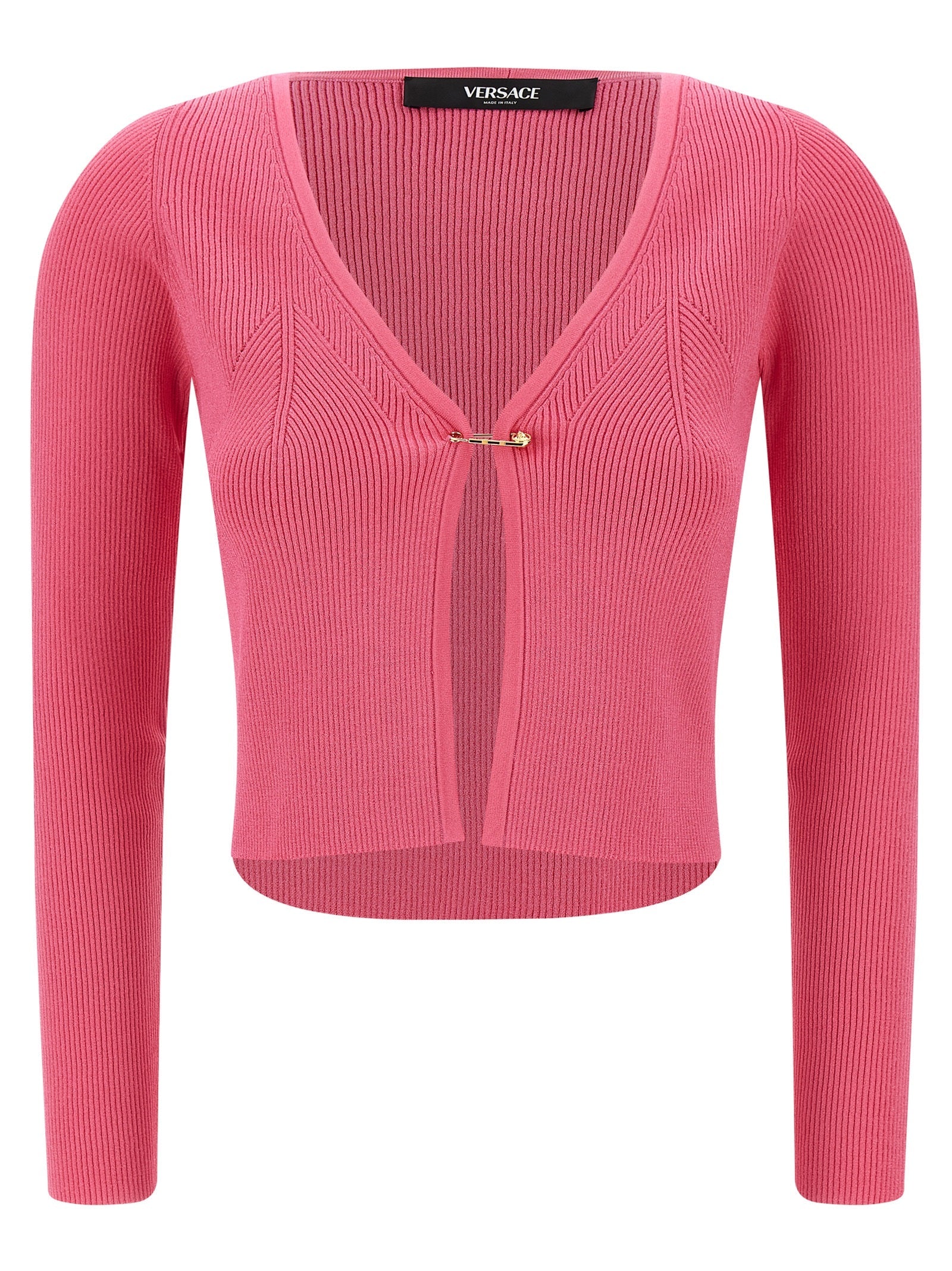 Versace Fuchsia Viscose Cardigan