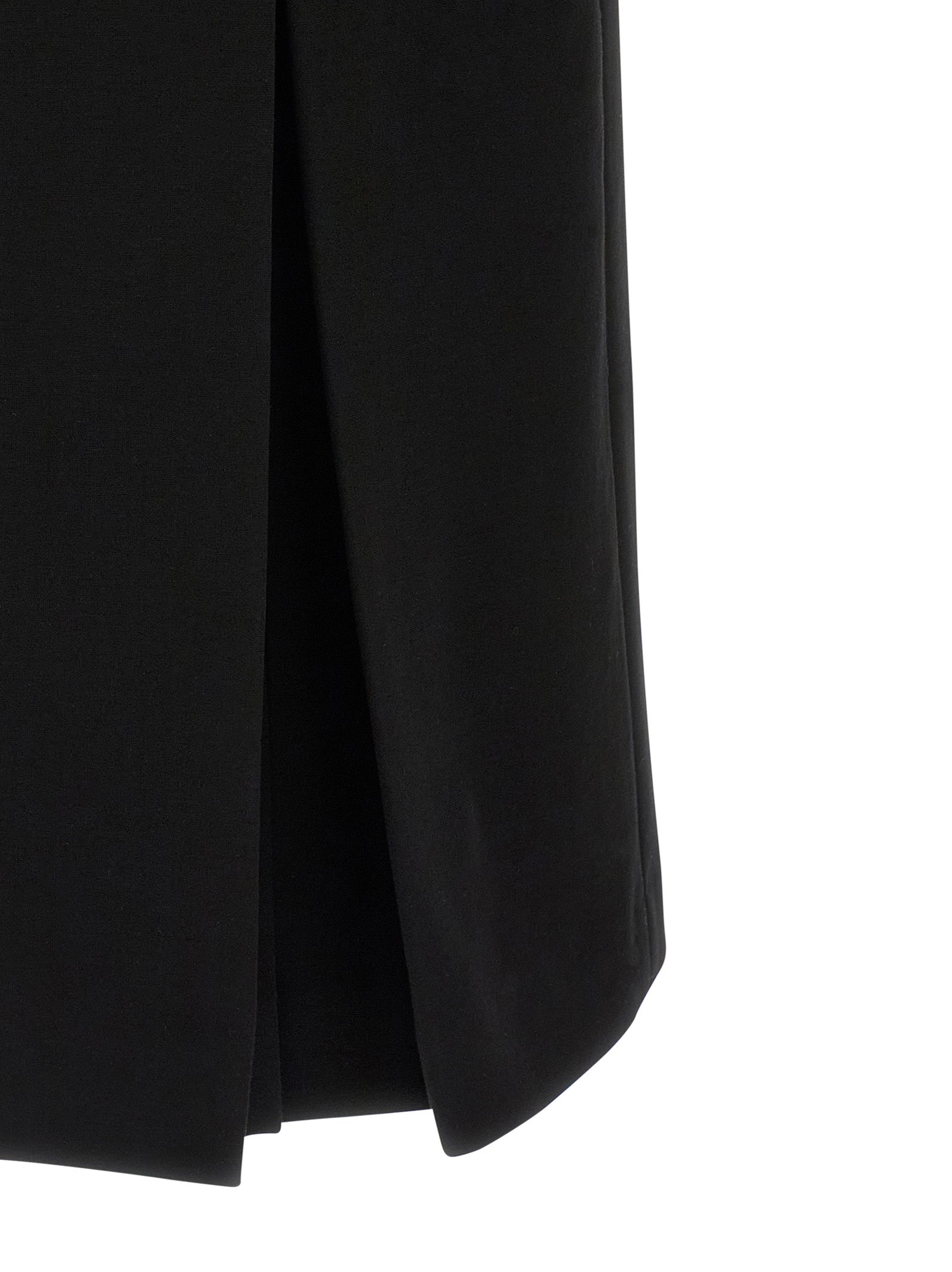 Ermanno Scervino Black Viscose Midi Dress