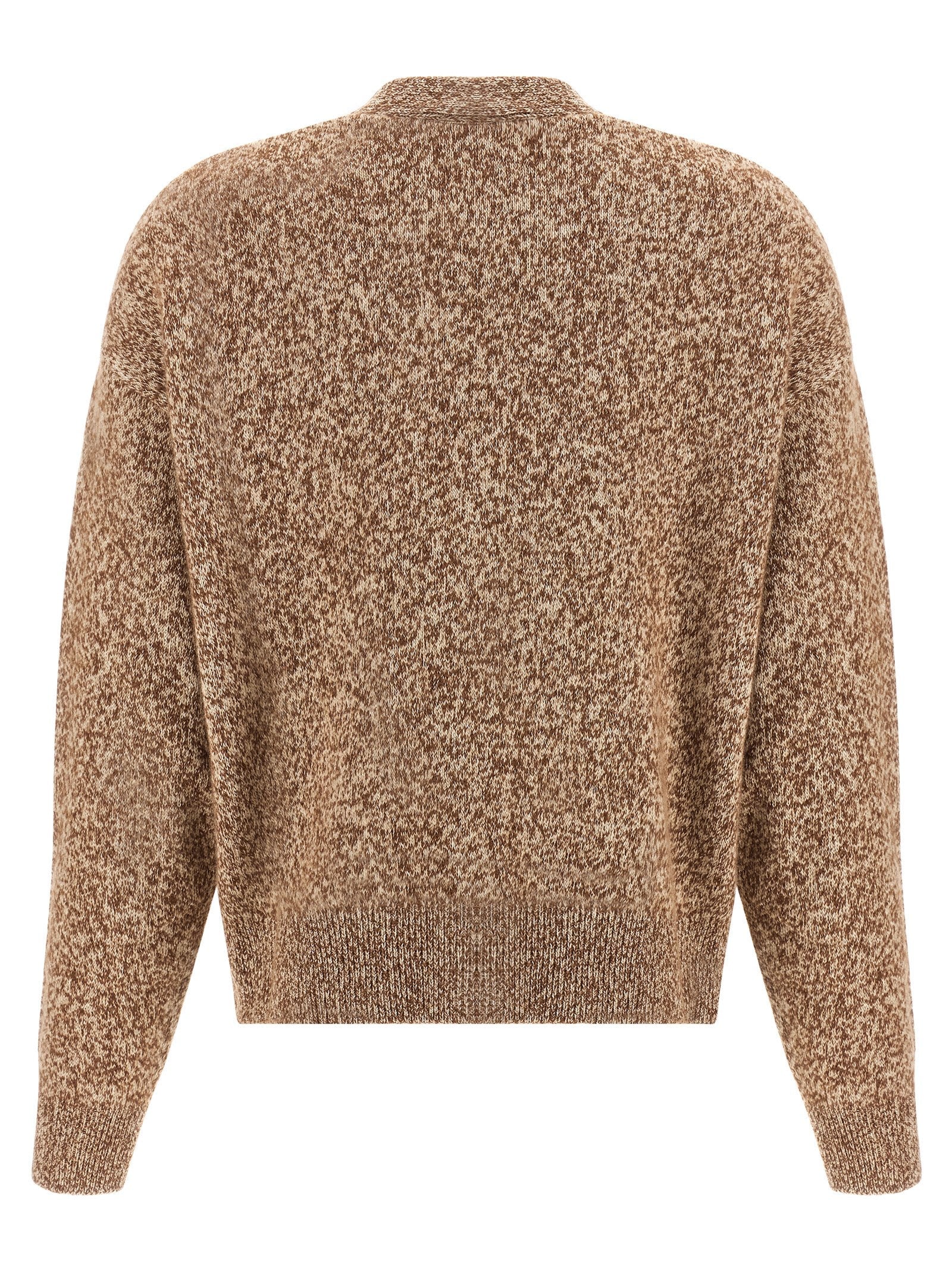 Versace Beige Virgin Wool Cardigan