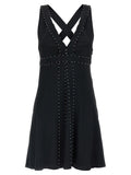 Giovanni Bedin Black Acetate Short Dress