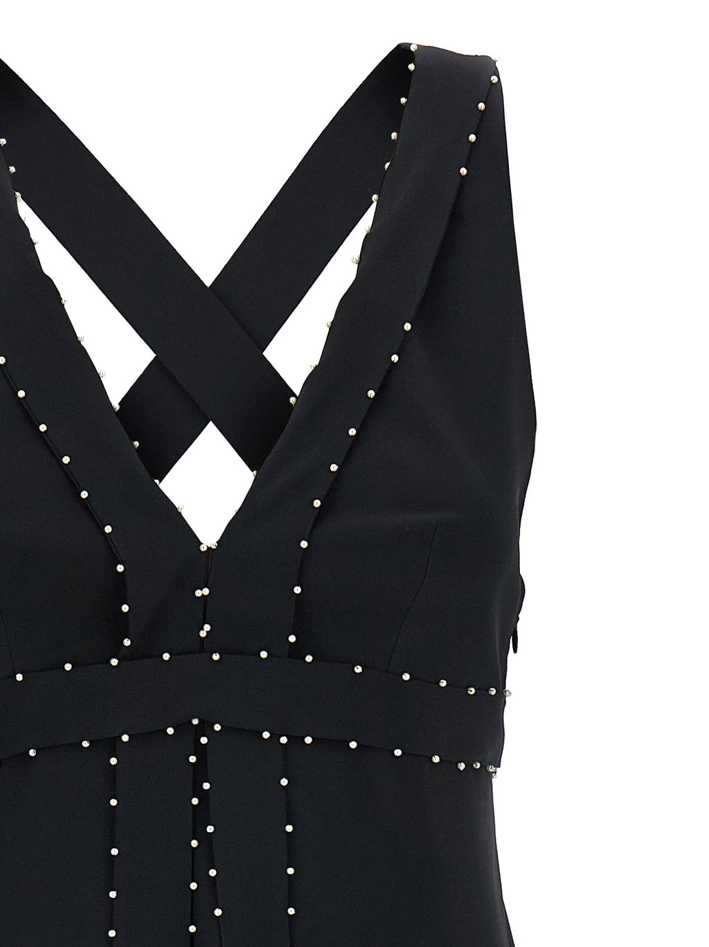 Giovanni Bedin Black Acetate Short Dress