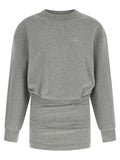 The Attico Gray Cotton Short Dress