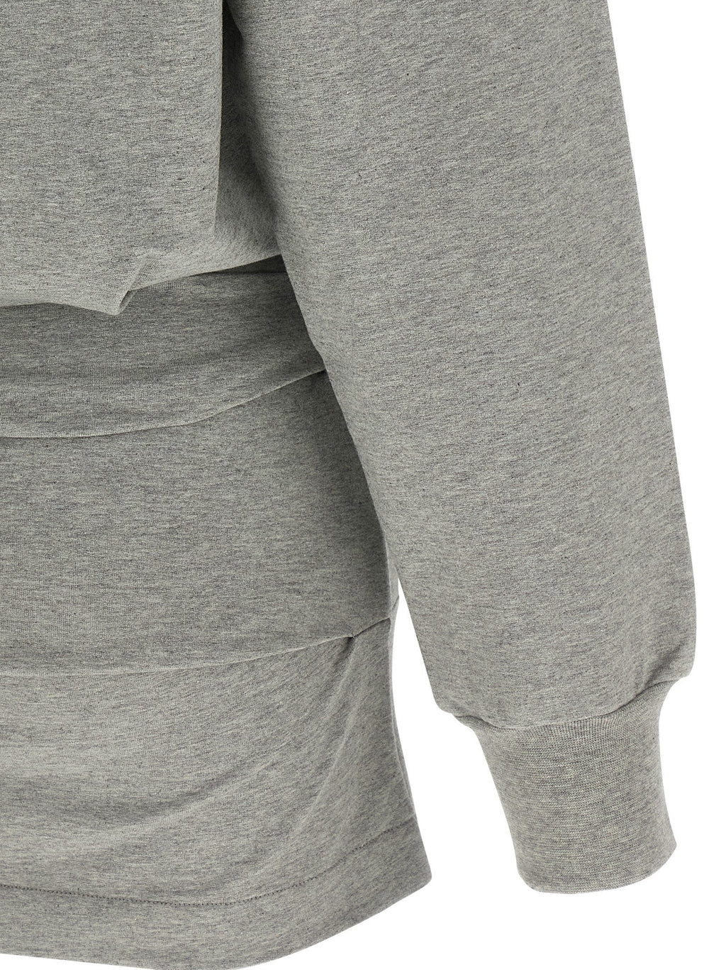 The Attico Gray Cotton Short Dress