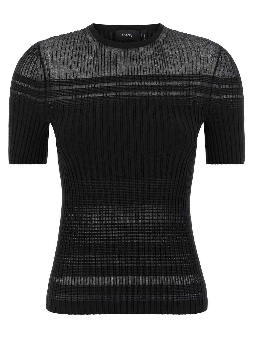 Theory Black Viscose T-Shirt