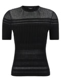 Theory Black Viscose T-Shirt