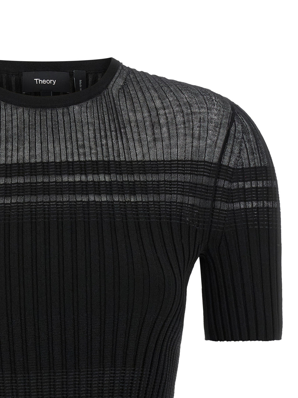 Theory Black Viscose T-Shirt