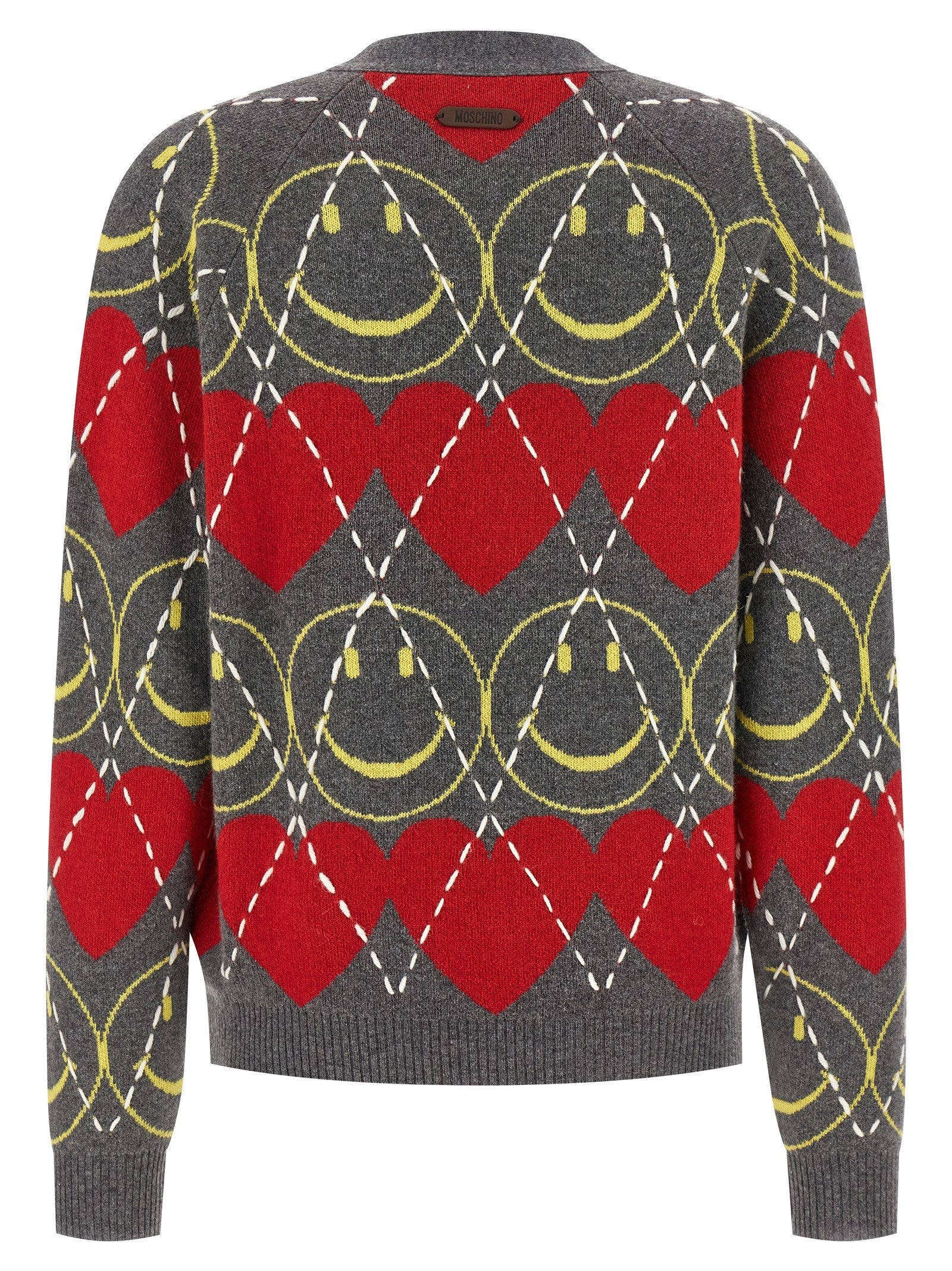 Moschino Multicolor Wool Cardigan