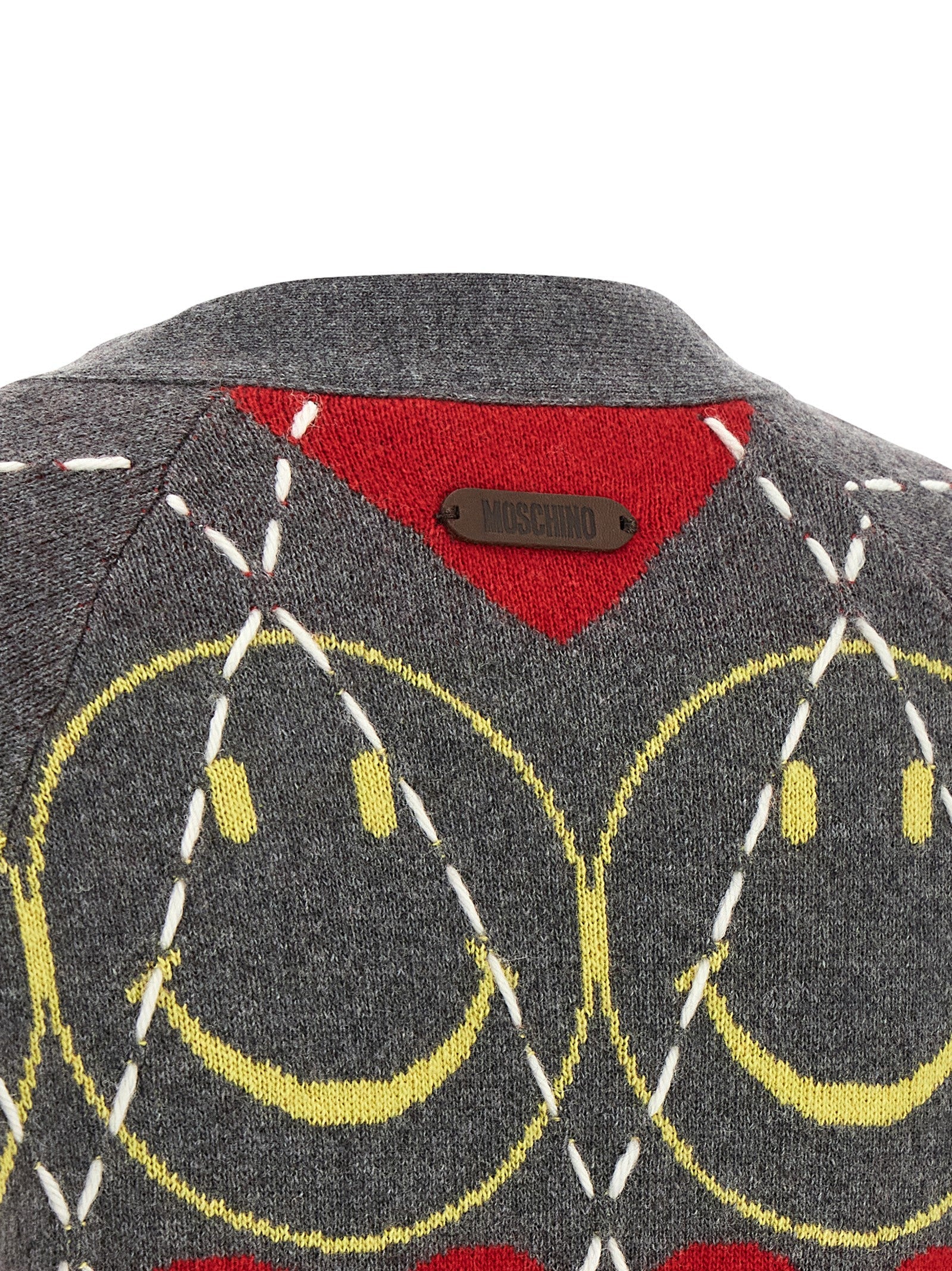 Moschino Multicolor Wool Cardigan