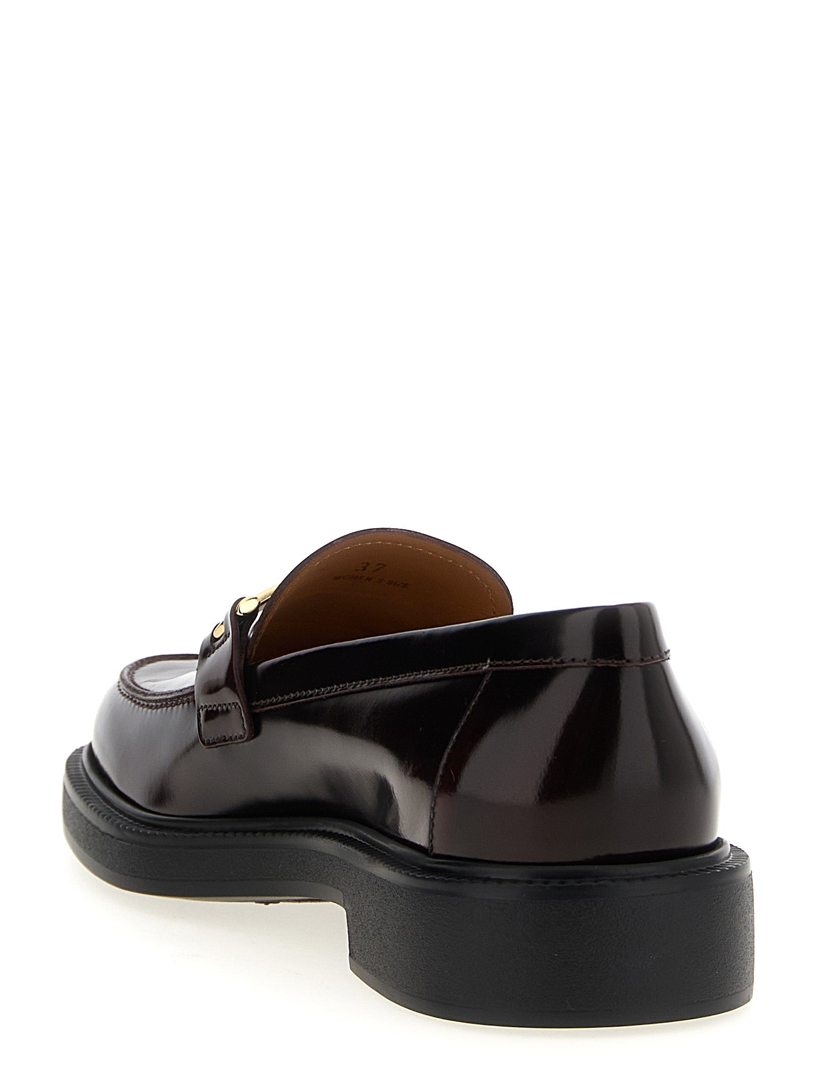 Tod's Bordeaux Calfskin Slip-On Loafers