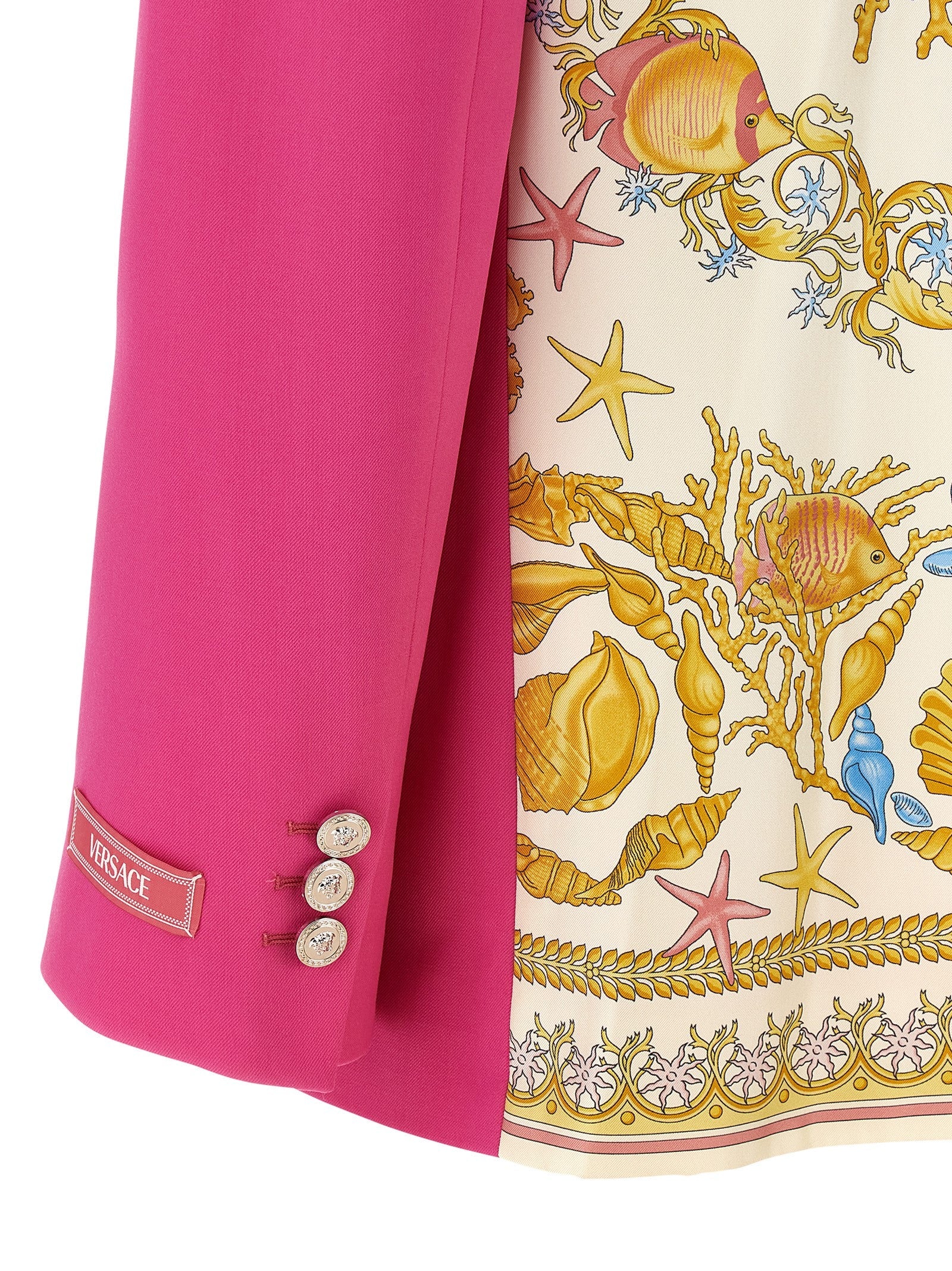 Versace Fuchsia Virgin Wool Blazer
