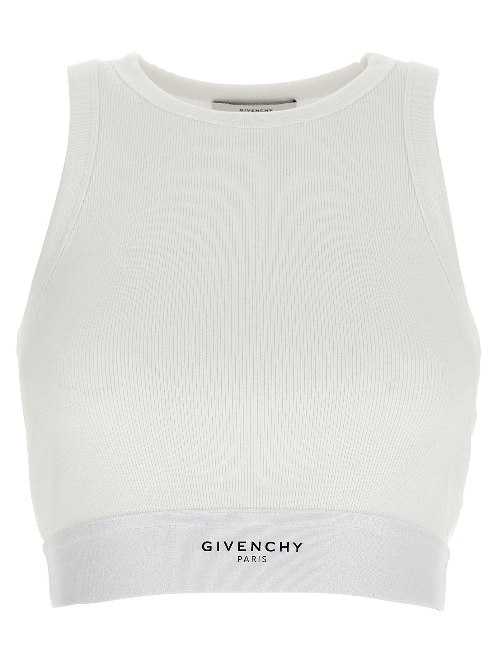 Givenchy White Cotton Tank Tops