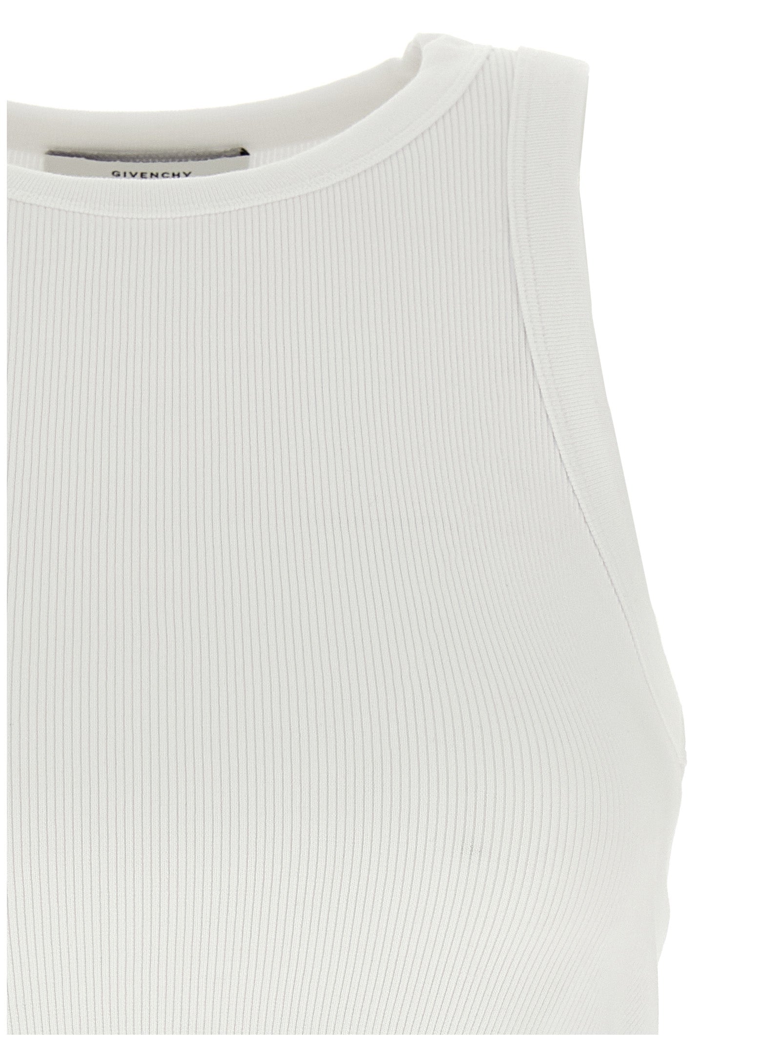 Givenchy White Cotton Tank Tops
