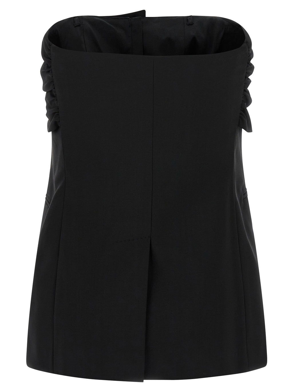 Max Mara Black Virgin Wool Tank Tops