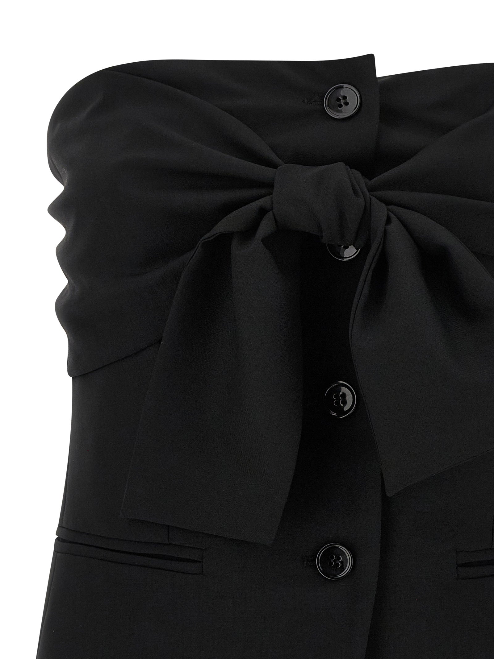 Max Mara Black Virgin Wool Tank Tops