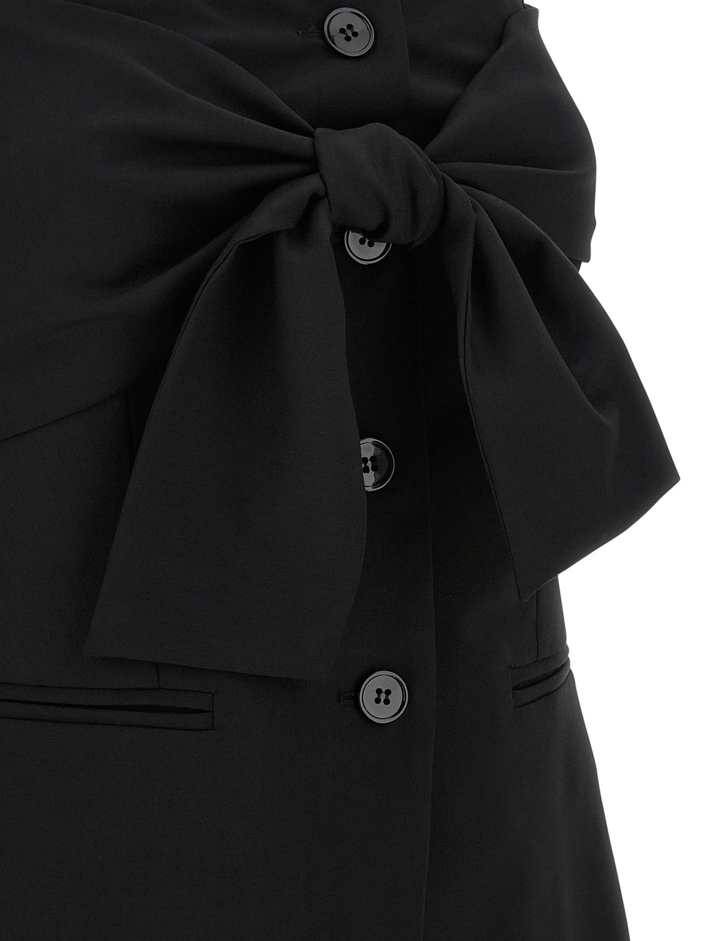 Max Mara Black Virgin Wool Tank Tops