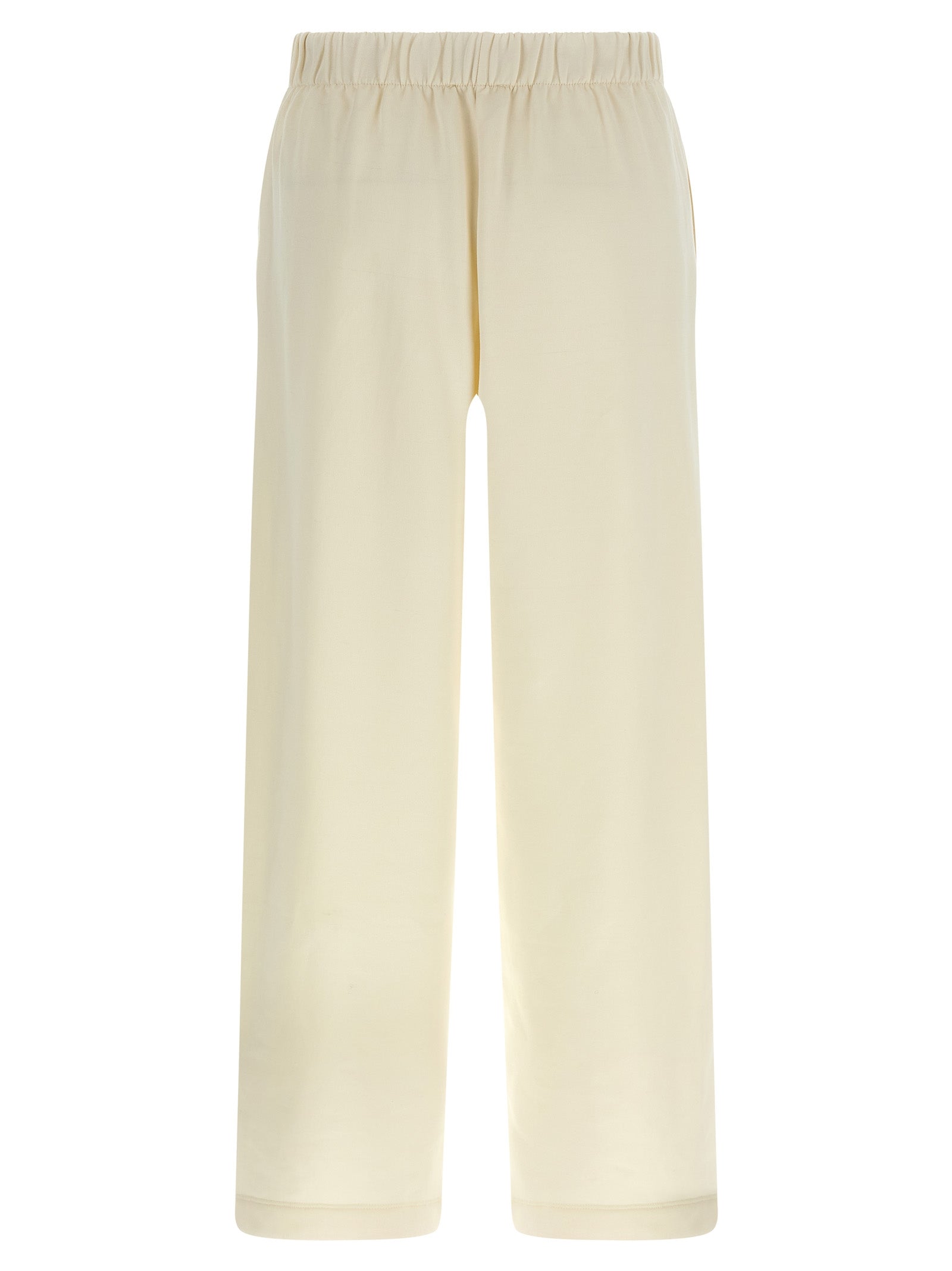 Max Mara White Silk Casual Pants
