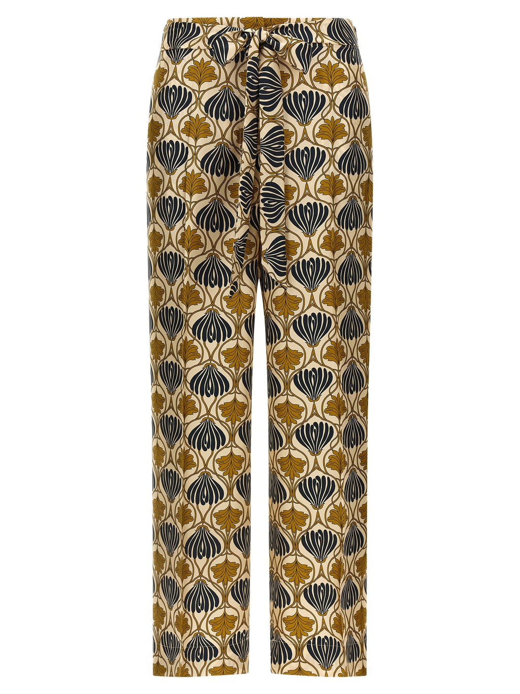 Max Mara Bicolor Silk Casual Pants