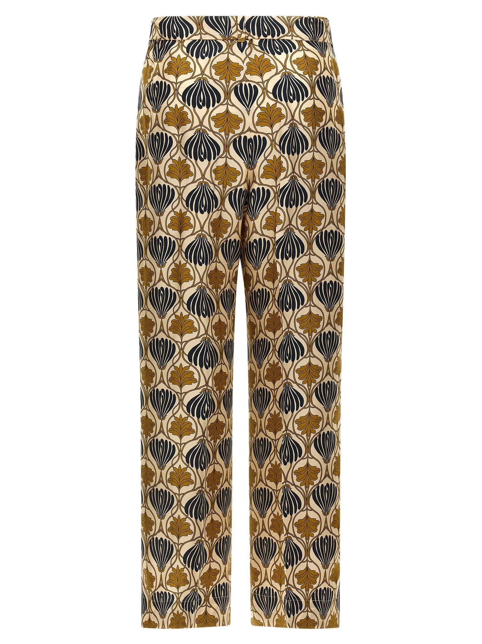 Max Mara Bicolor Silk Casual Pants