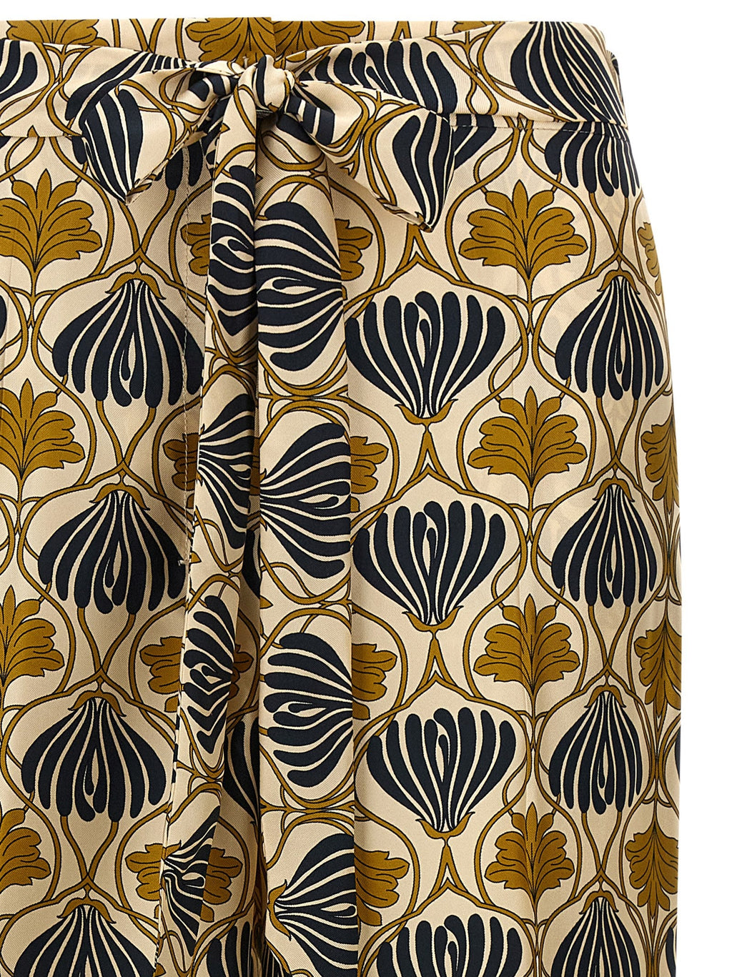 Max Mara Bicolor Silk Casual Pants