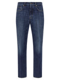 Givenchy Blue Cotton Straight-Leg Jeans
